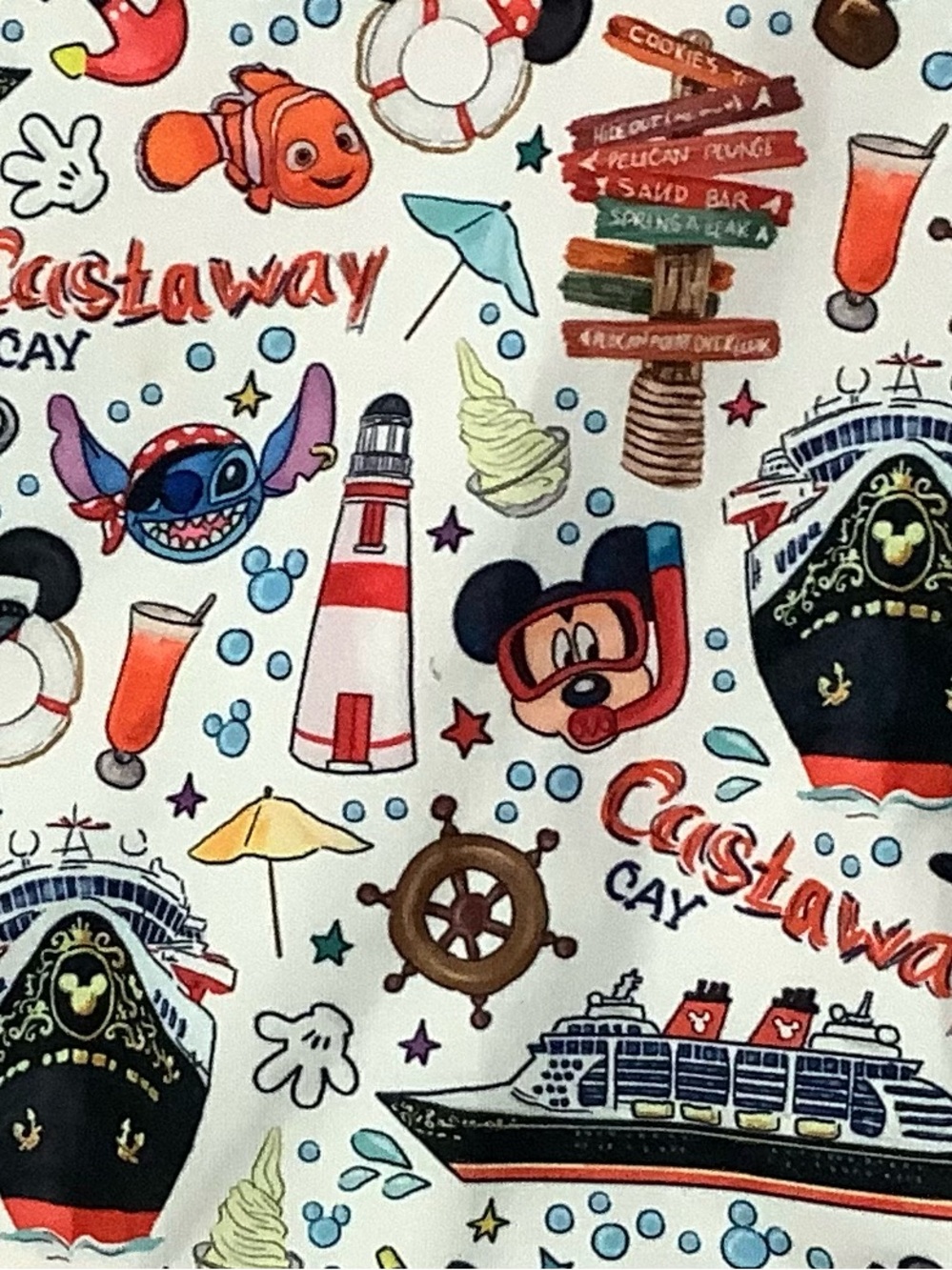 POCKETS!!! Cruise Nautical Tank Multicolored Dress inspired by Disney motif